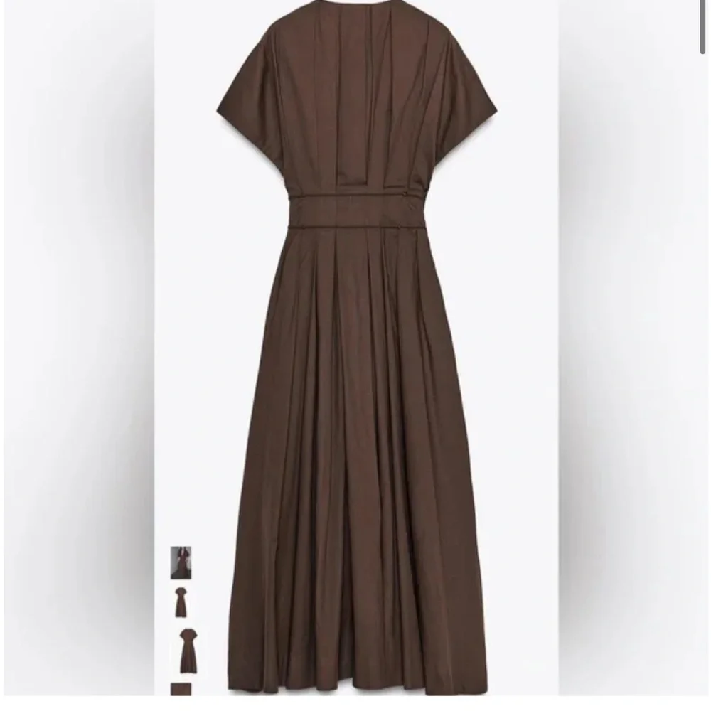 Zara NWT pleated midi dress 9479/249 - Picture 3 of 10